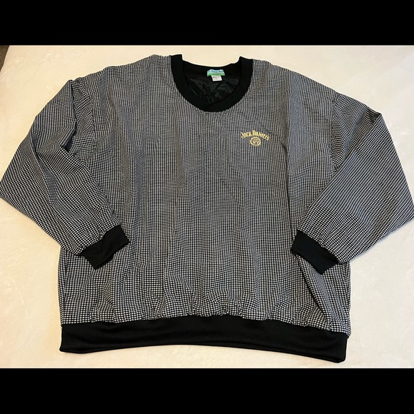 Winner Mate Golf Collection Jack Daniels Mens XL Nylon Houndstooth Windbreaker - Picture 6 of 11